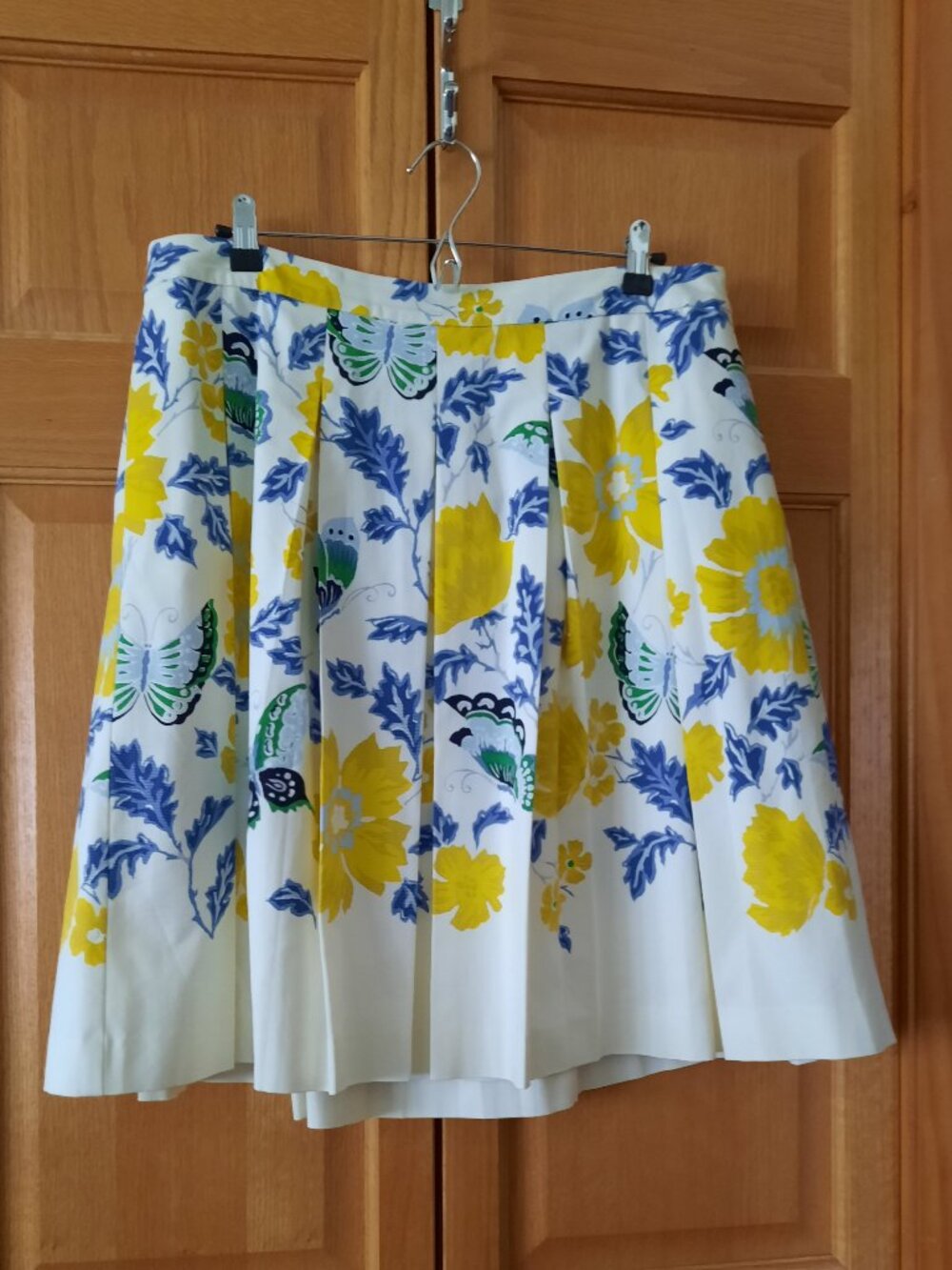 Skirt, Talbots RSVP, Yellow, Blue, & Green Floral